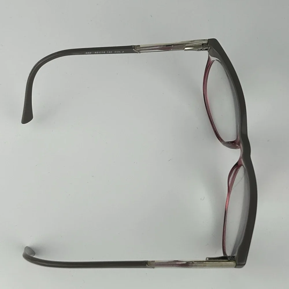 Project Nude Women's Eyeglasses Frame Brown & Red Plastic Full Rim‎ 52-16-140 mm